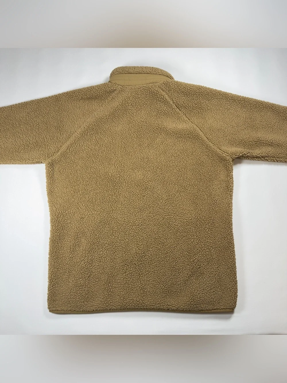 Columbia Sherpa Fleece Jacket Mens Large Tan Full Zip Rugged Ridge Pile Coat